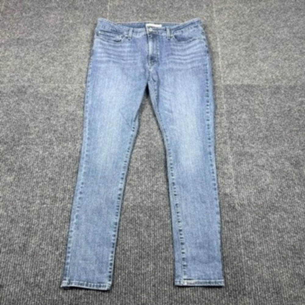 Levis 711 Skinny Jeans Womens 32 Medium Wash Blue Stretch Denim 18881-0208